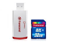 Transcend SDHC Class 6, 32GB & P2 Combo (TS32GSDHC6-P2) Transcend SDHC Class 6, 32GB & P2 Combo (TS32GSDHC6-P2)